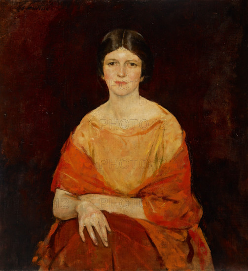 Young Woman in Yellow, about 1922. Creator: Charles Webster Hawthorne.