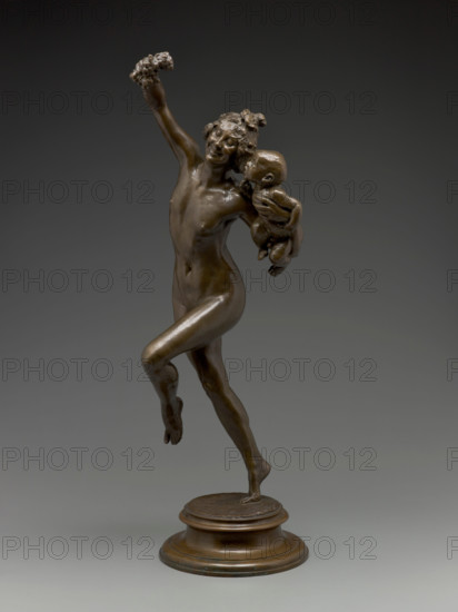 Bacchante and Infant Faun, 1893-1894. Creators: Frederick William MacMonnies, E Gruet.