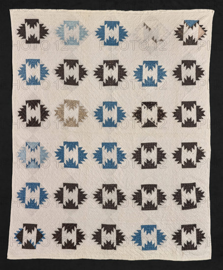 Quilt (Four Flames), 1880s. Creator: Margaret T. Goff Johnson.