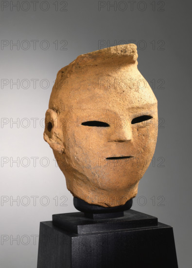 Haniwa female head, 500s. Creator: Unknown.