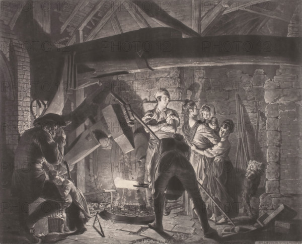 An Iron Forge, 1773. Creator: Richard Earlom.