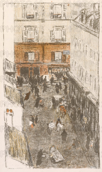 Rue vue d'en haut, 1895. Creator: Pierre Bonnard.