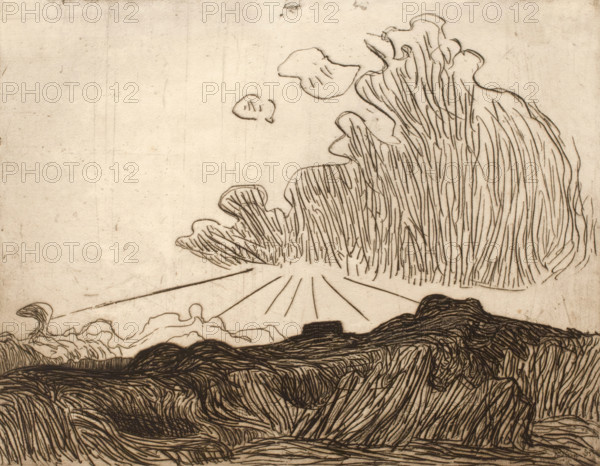 Effet de Soleil dans un Nuage (Effect of Sun through a Cloud), 1893. Creator: Roderic O'Conor.