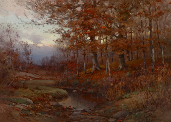 In the Edge of the Woods at Twilight, before 1914. Creator: John Elwood Bundy.