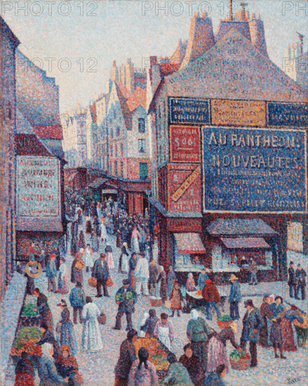 La Rue Mouffetard, 1889-1890. Creator: Maximilien Luce.