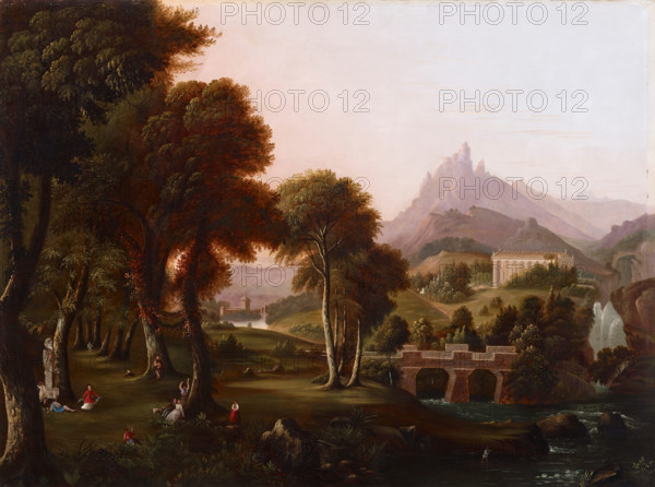 Copy of "Dream of Arcadia" by Thomas Cole, about 1863. Creator: Unknown.