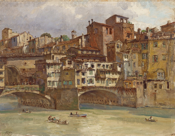 Ponte Vecchio, Florence, 1926. Creator: Anna Richards Brewster.