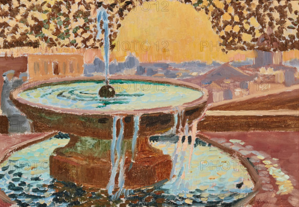 Fountain at the Villa Medici, 1904. Creator: Maurice Denis.