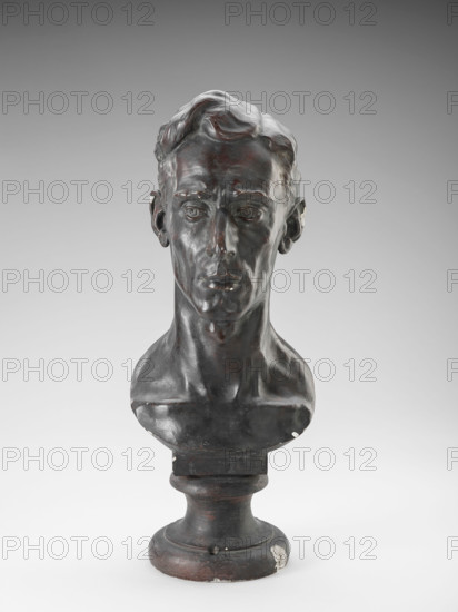 Head of Young Man, 1929. Creator: John G Prasuhn.