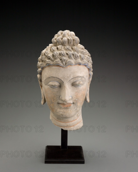 Head of Buddha, 3rd-4th centuries. Creator: Unknown.