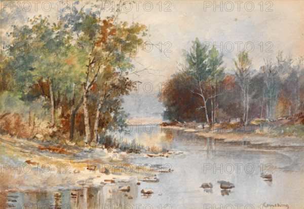 untitled (Stream in Autumn). Creator: John Joseph Enneking.