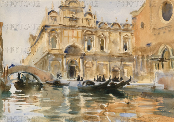 Rio dei Mendicanti, Venice, probably 1903-1906. Creator: John Singer Sargent.