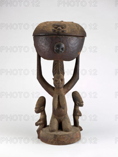 Sango food bowl (Olumeye), late 19th century - early 20th century. Creator: Fakeye Akobi Ogun.