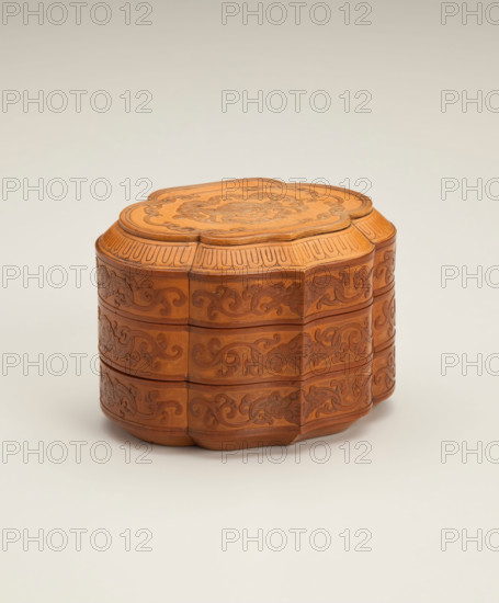 Three-tier box, 19th century. Creator: Unknown.