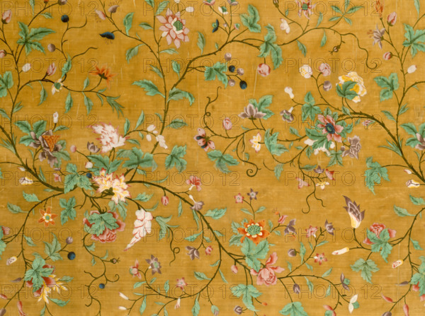 Painted Silk for the European Market, about 1770. Creator: Unknown.