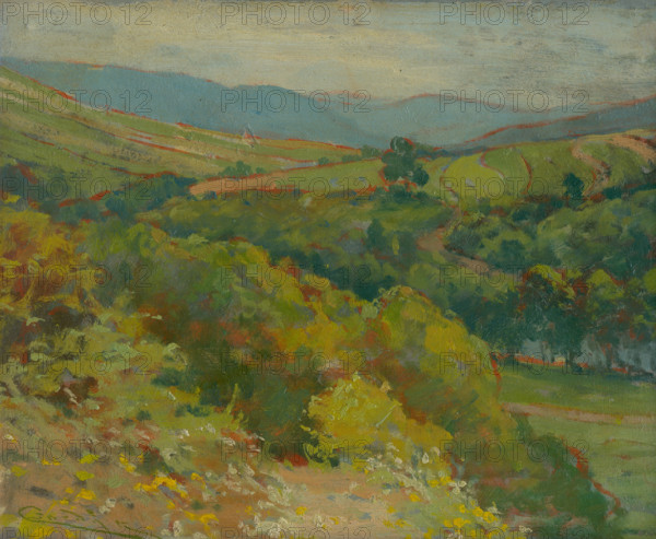 The Hornád Valley by Tahanovce, around 1914-1915. Creator: Ludovit Cordak.