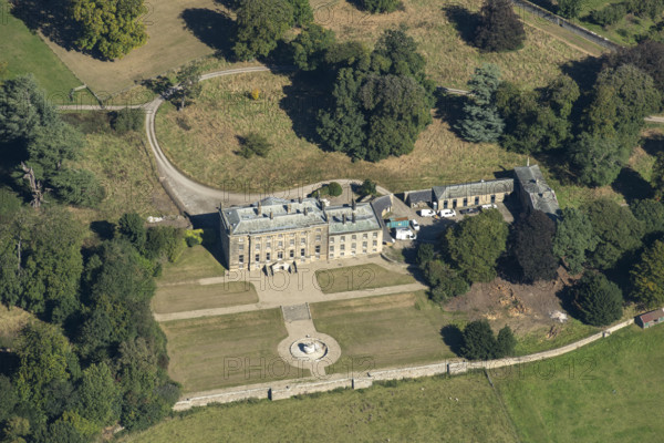 Forcett Hall country house circa 1740, North Yorkshire, 2024. Creator: Robyn Andrews.