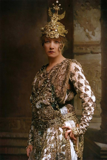 Sarah Bernhardt (1844-1923), French stage actress, 1890. Creator: W&D Downey.