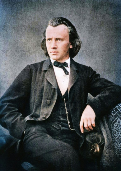 Johannes Brahms (1833-1897), German composer and pianist, c1866. Creator: Unknown.