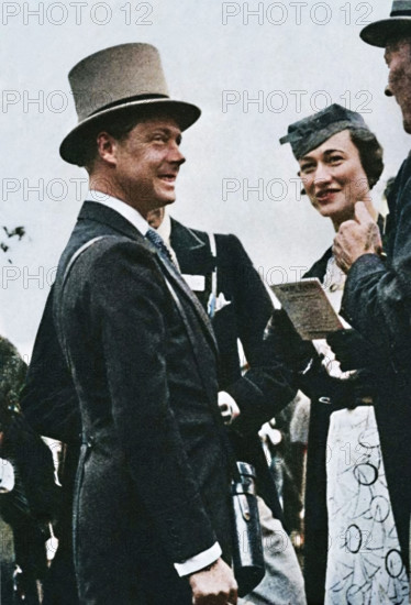 'Ascot, June, 1935 - King Edward, then Prince of Wales, with Mrs. Simpson', 1937. Creator: Unknown.