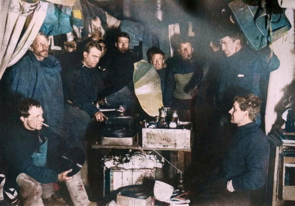 'Music in the Hut', c1908, (1909).  Creator: Unknown.