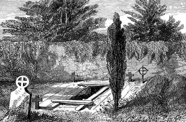 Bishop Wilberforce's grave, West Lavington, 1873. Creator: Unknown.