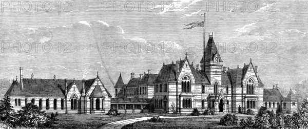 The new Infirmary at Wigan, 1873. Creator: Unknown.