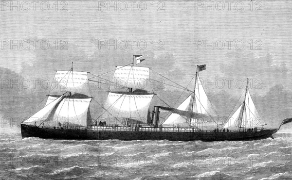 The steam-ship Duke of Devonshire, built at Barrow-In-Furness, 1873. Creator: Unknown.