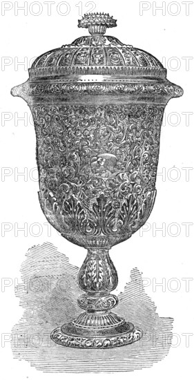 Silver prize cup for the East Indian Railway Volunteer Rifle Corps, 1873. Creator: Unknown.