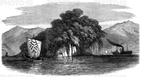 Sketches in Japan: the Pappenberg, or Island of Takaboko, 1873. Creator: Unknown.