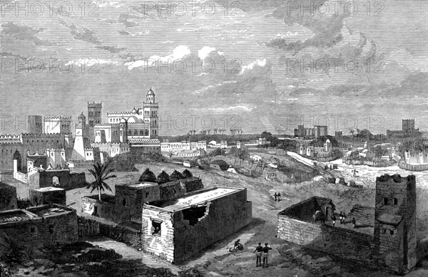 Hota, the capital of Lahej, near Aden, 1873. Creator: Unknown.