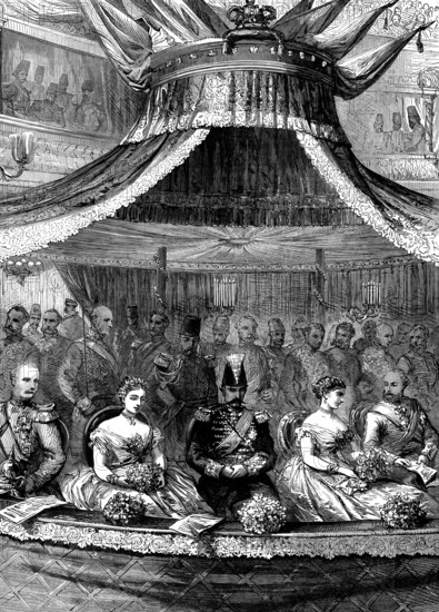 The Shah at the Royal Italian Opera, 1873. Creator: Unknown.