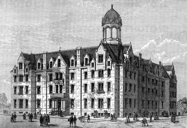 The Fisk University College and Jubilee Hall, Nashville, Tennessee, 1873. Creator: Unknown.