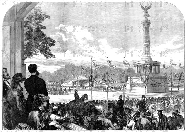 Unveiling the Sedan Column of Victory at Berlin, 1873. Creator: Unknown.