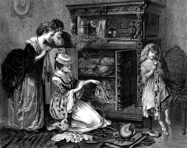 Grandmother's Treasures, by W. Holyoake, 1873. Creator: Unknown.