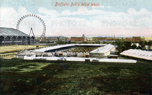 General view of the Buffalo Bill's Wild West in Paris