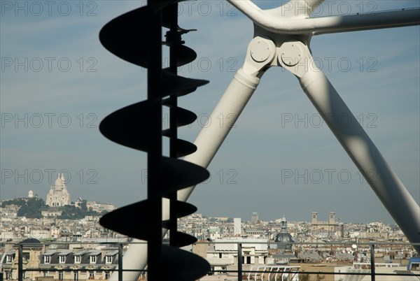 View over Paris roofs from the Centre Georges Pompidou