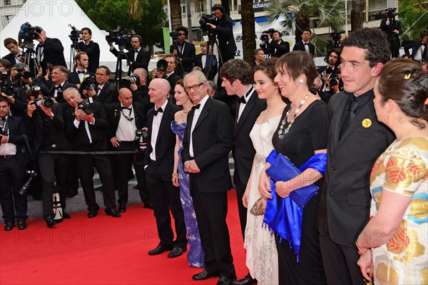 Equipe du film "Jimmy's hall", Festival de Cannes 2014