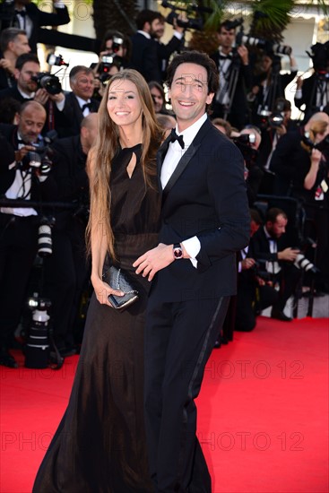 Adrien Brody et Lara Lieto, Festival de Cannes 2014