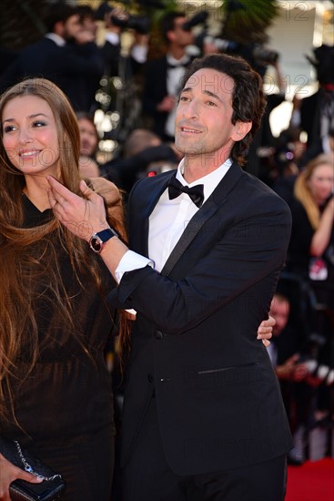 Adrien Brody et Lara Lieto, Festival de Cannes 2014