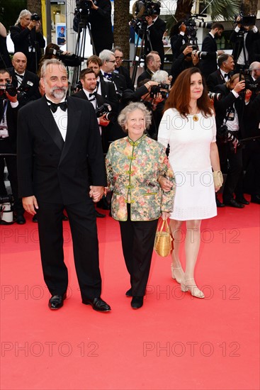 Antoine Duléry et son épouse, avec Marthe Villalonga, Festival de Cannes 2016