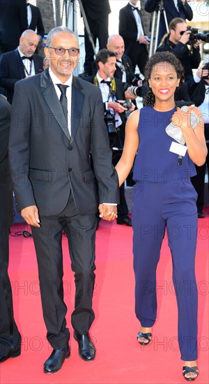 Abderrahmane Sissako et sa femme Kessen Tall, Festival de Cannes 2016