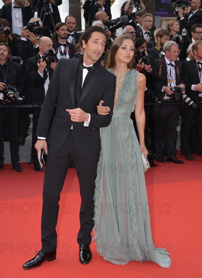 Adrien Brody et Lara Lieto, Festival de Cannes 2017