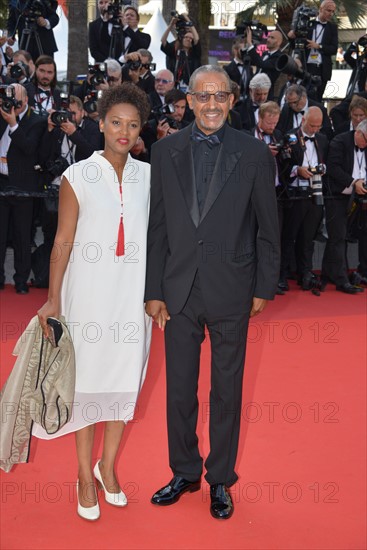 Abderrahmane Sissako et sa compagne, Festival de Cannes 2017