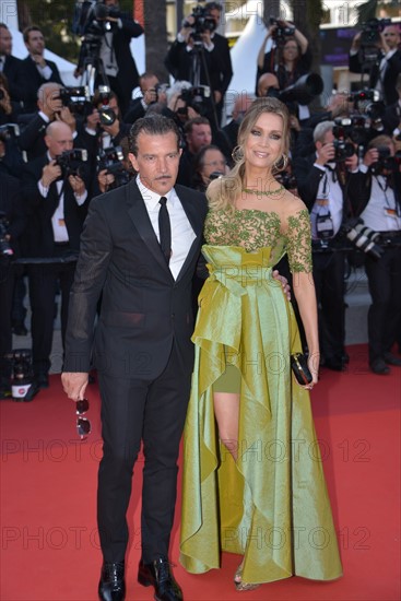 Antonio Banderas et Nicole Kimpel, Festival de Cannes 2017