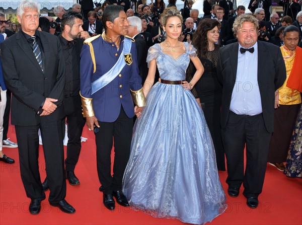 Jermaine Jackson and Maday Velazquez, 2017 Cannes Film Festival