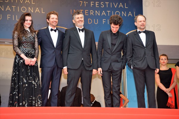 Equipe du film "Plaire, aimer et courir vite", Festival de Cannes 2018