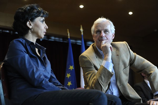 MAISONS-ALFORT LE 07/03/2009_SÉMINAIRE DE PRÉPARATION AUX EUROPÉENNES 2009_RACHIDA DATI_MICHEL BARNIER