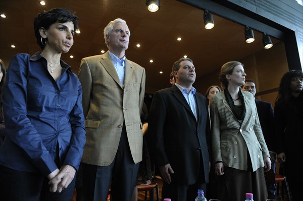 MAISONS-ALFORT LE 07/03/2009_SÉMINAIRE DE PRÉPARATION AUX EUROPÉENNES 2009_RACHIDA DATI_MICHEL BARNIER_XAVIER BERTRAND_NATHALIE KOSCIUSKO-MORIZET