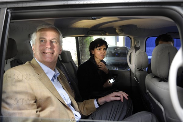 MAISONS-ALFORT LE 07/03/2009_SÉMINAIRE DE PRÉPARATION AUX EUROPÉENNES 2009_MICHEL BARNIER RACHIDA DATI EN VOITURE